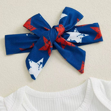 Flutter Sleeve Stars Shorts Baby Set