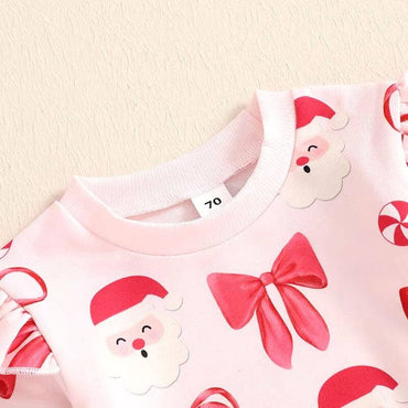 Christmas Pink Baby Set