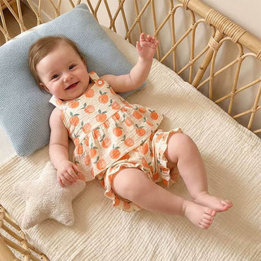 Sleeveless Peach Baby Set