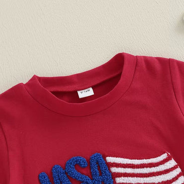 Short Sleeve USA Toddler Set