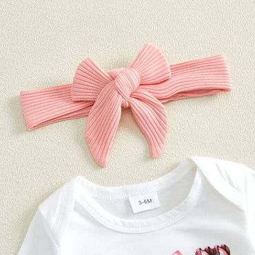 Little Cowgirl Flared Pants Baby Set