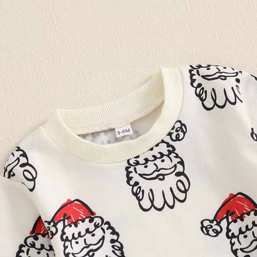 Long Sleeve Christmas Santa Toddler Set