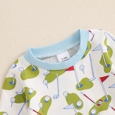 Long Sleeve Golf Baby Bodysuit