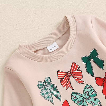 Christmas Pants Flared Pants Baby Set