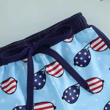 4th of July Toddler Swim Shorts