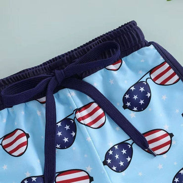4th of July Toddler Swim Shorts