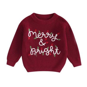 Merry Bright Christmas Baby Sweater Red 0-3 M United States