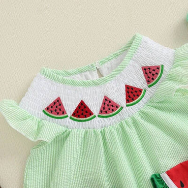 Watermelon Pockets Toddler Dress