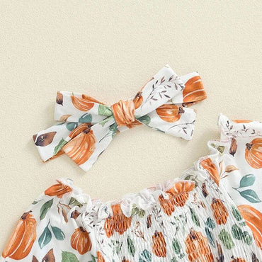 Pumpkin Patch Princess Baby Romper