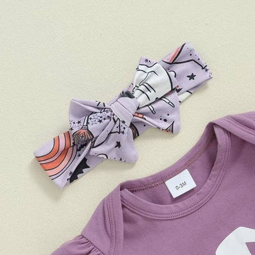 Wicked Cute Purple Halloween Baby Set