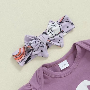 Wicked Cute Purple Halloween Baby Set