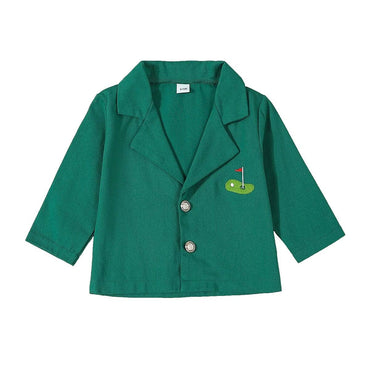 Long Sleeve Green Golf Toddler Jacket