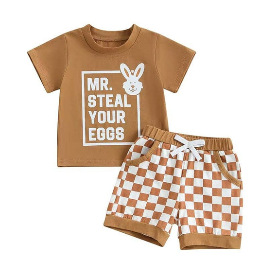 Mister Steal Your Eggs Toddler Set Brown 9-12 M