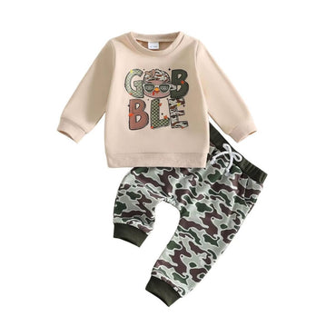 Long Sleeve Gobble Camo Toddler Set Sets The Trendy Toddlers