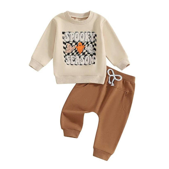 Spooky Season Checkered Toddler Set