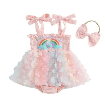 Birthday Rainbow Baby Romper