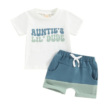 Auntie's Lil Dude Baby Set