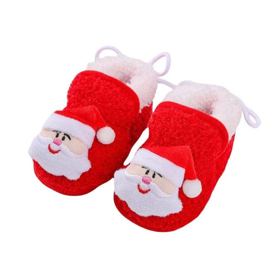Christmas Baby Shoes Red 1