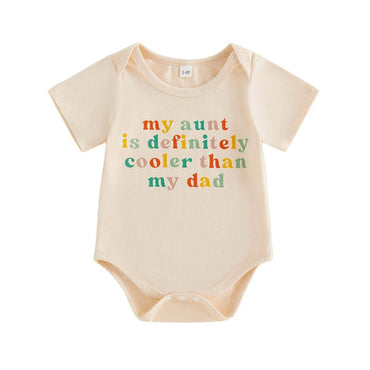 Short Sleeve Cool Aunt Baby Bodysuit