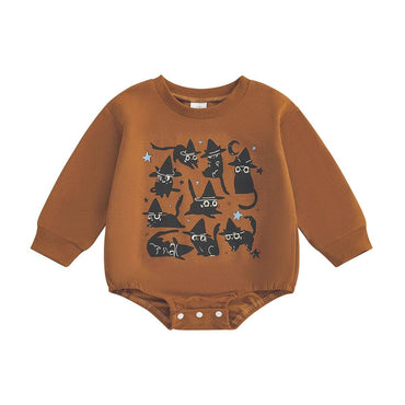 Halloween Black Cats Baby Bodysuit