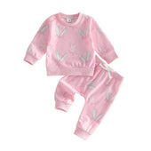 Long Sleeve Pink Easter Baby Set