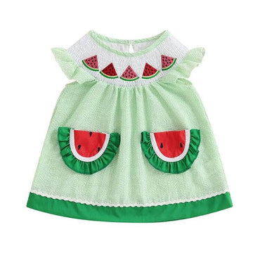 Watermelon Pockets Toddler Dress