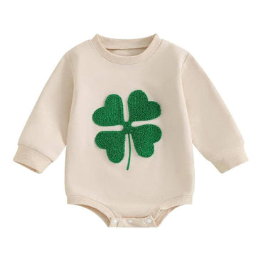 Long Sleeve Shamrock Baby Bodysuit