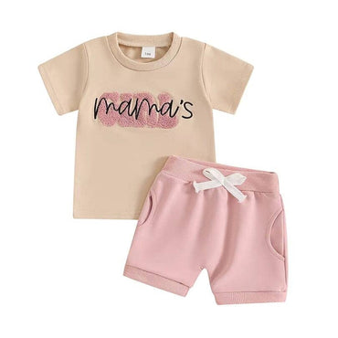 Short Sleeve Mama's Girl Baby Set