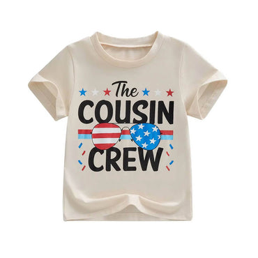 The Cousin Crew American Toddler Tee Beige 2T