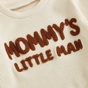 Mommy's Little Man Waffle Baby Set