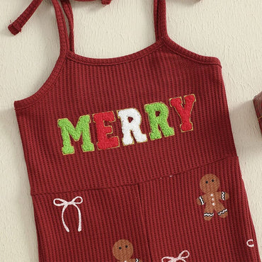 Sleeveless Merry Flared Toddler Jumpsuit