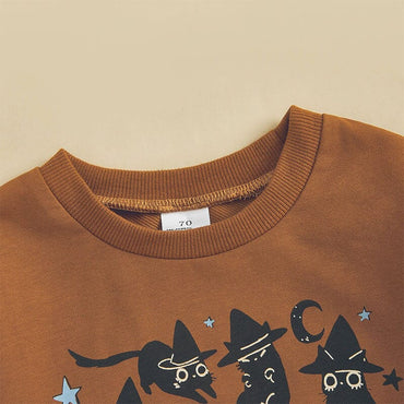 Halloween Black Cats Baby Bodysuit