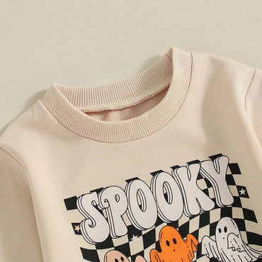 Spooky Season Checkered Toddler Set