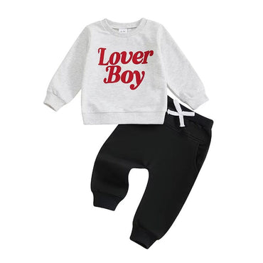 Lover Boy Solid Pants Baby Set Black 3-6 M