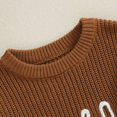 Long Sleeve Thankful Knit Baby Sweater