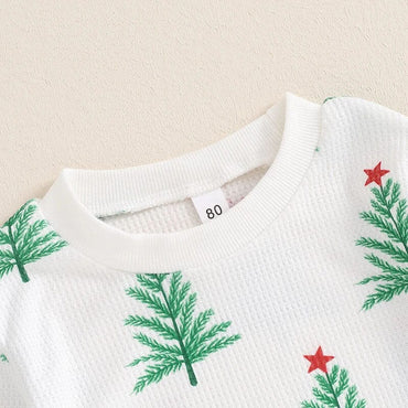 Christmas Tree Waffle Toddler Set