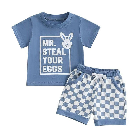 Mister Steal Your Eggs Toddler Set Blue 9-12 M