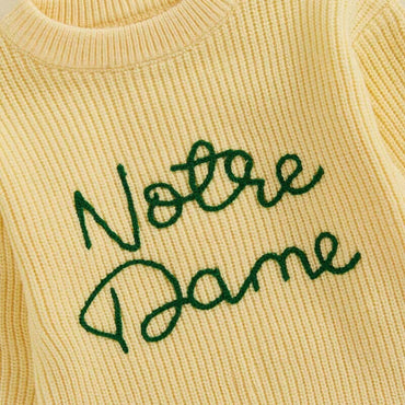 Notre Dame Knit Toddler Sweater