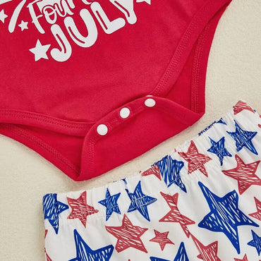 4th of July Flared Pants Baby Set