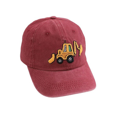Excavator Toddler Cap Red