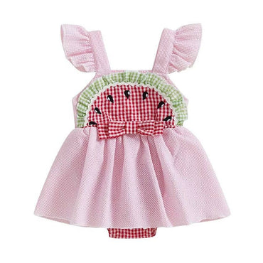Watermelon Tutu Baby Romper Pink 0-3 M