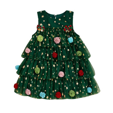 Sleeveless Christmas Magic Toddler Dress