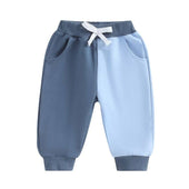 Blue Color Block Baby Pants