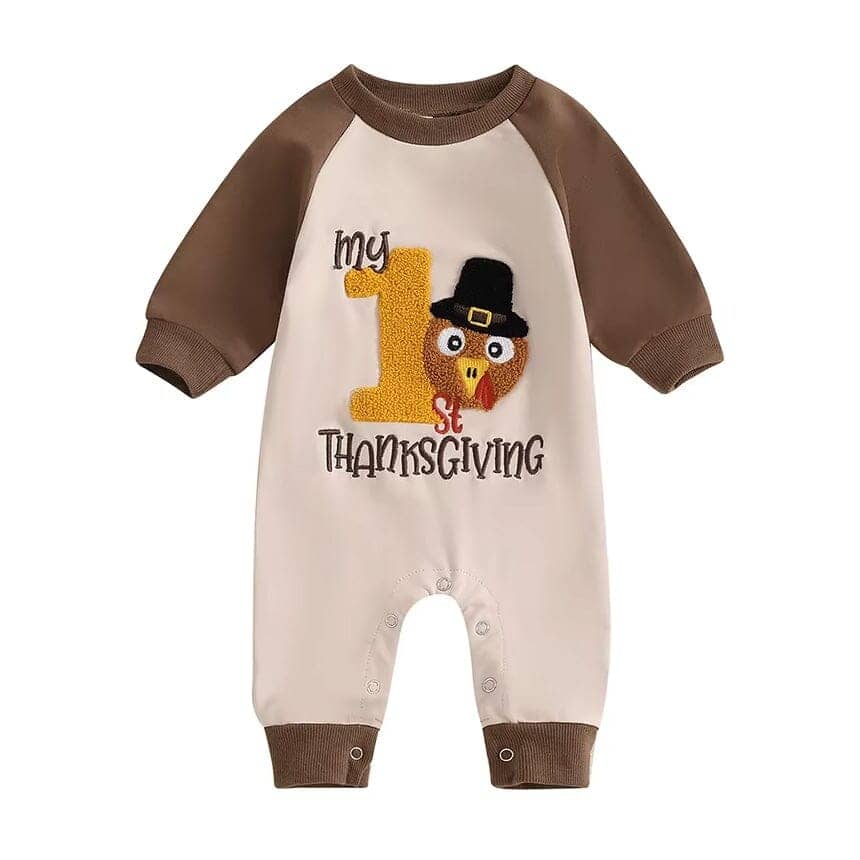 My First Thanksgiving Baby Jumpsuit – The Trendy Toddlers