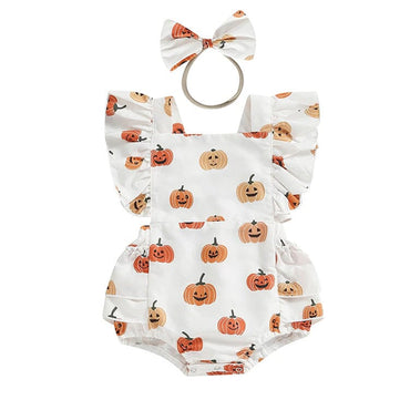 Flutter Sleeve Halloween Romper