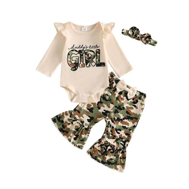 Daddy's Little Girl Camo Baby Set
