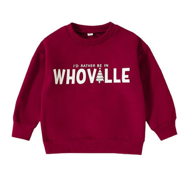 Whoville Toddler Sweatshirt Burgundy Red 12-18 M