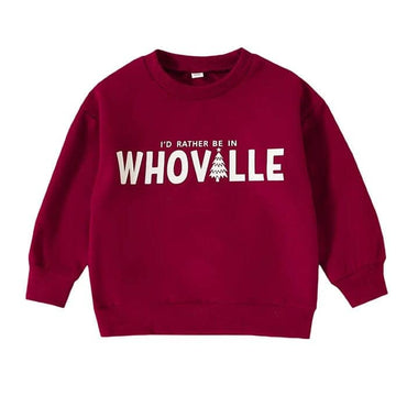 Whoville Toddler Sweatshirt Burgundy Red 12-18 M