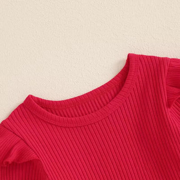 Long Sleeve Valentine's Day Baby Set