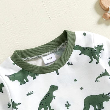 Long Sleeve Dino Baby Set